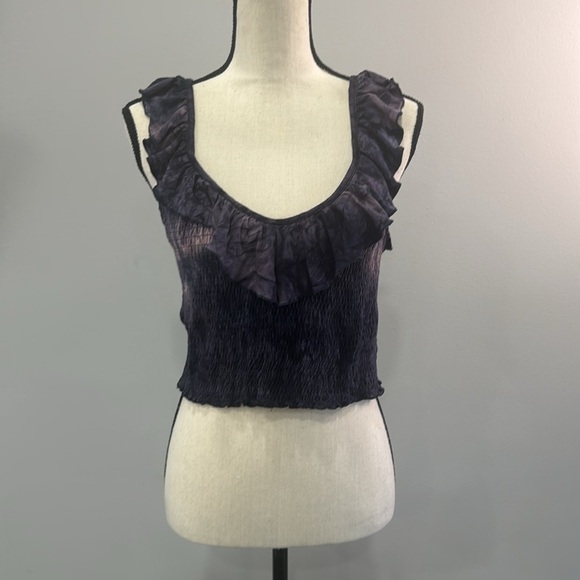 American Eagle Soft and Sexy Tie Dye Elastic Band Cropped Top.  Sz XL - Picture 1 of 7